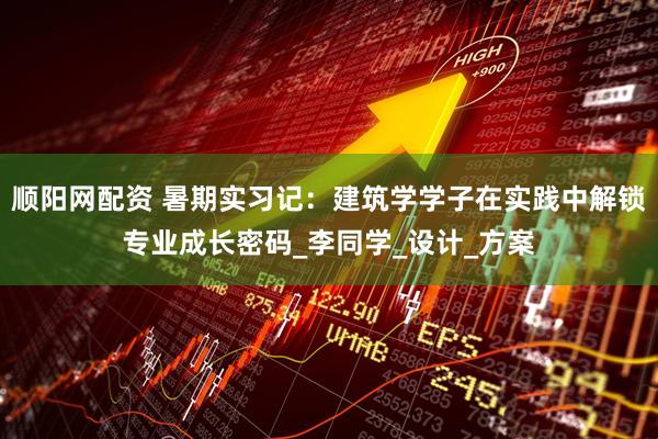 顺阳网配资 暑期实习记：建筑学学子在实践中解锁专业成长密码_李同学_设计_方案