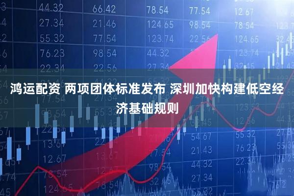 鸿运配资 两项团体标准发布 深圳加快构建低空经济基础规则